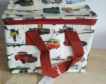 Vintage Inspired Lunch Insulated Lunch Bag
