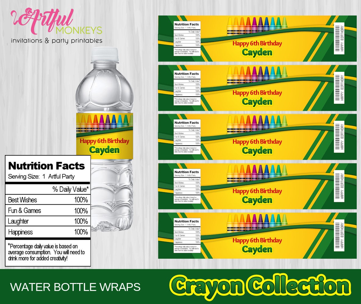 Crayon Labels Template