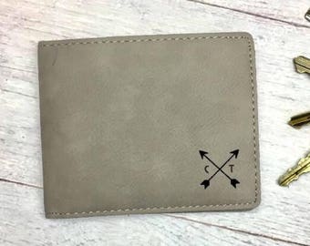Personalized Men’s Wallet – Men’s Leather Wallet – Custom Leather Wallet - Groom Gift - Boyfriend Gift - Husband Anniversary Gift -