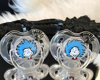 Dr.Seuss Thing 1 and Thing 2 Avent Baby Pacifier