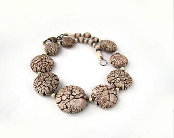 African jewelry set, Choker necklace, Statement necklace, Stone necklace, Bib necklace, Tribal necklace, Tribal jewelry, Gift for her