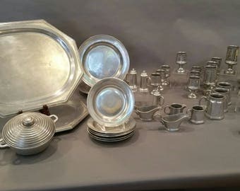 39 Piece Collection of Wilton Armetale 34 New 5 Slightly Used