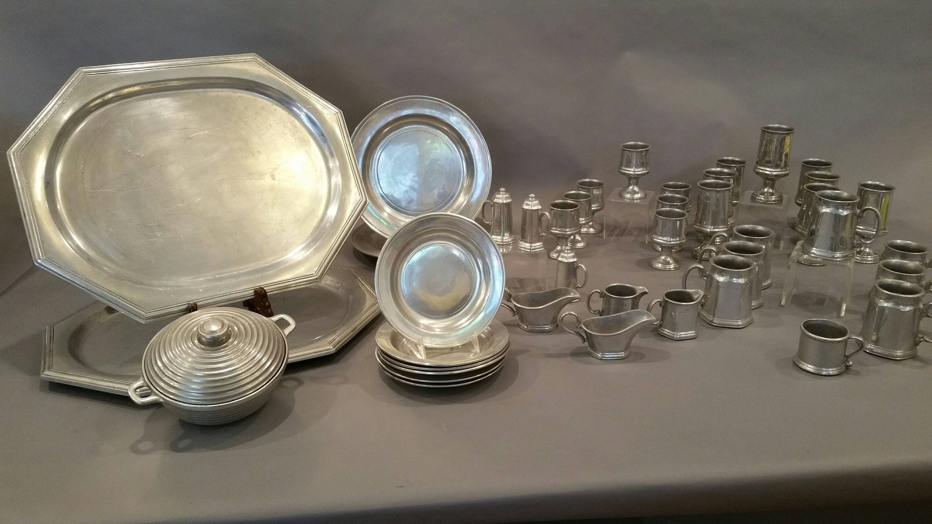 39 Piece Collection of Wilton Armetale 34 New 5 Slightly