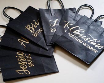 Personalized gift bags /party favor bags / kraft paper/