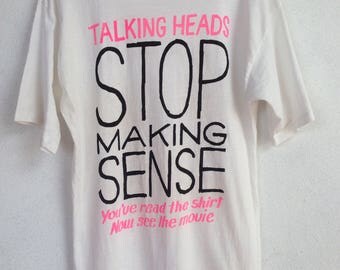 Rare Vintage Talking Heads stop making sense tshirt S