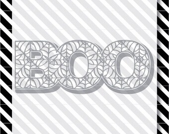 Halloween SVG Cut File - Boo svg - svg files for cricut - svg files for silhouette - svg - cut file - halloween svg - Boo cut file - Boo dxf