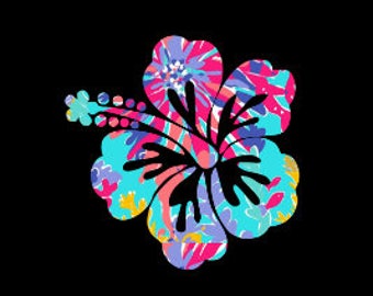 Hawaii - Flower Car Decal - Hawaiian Flower Car Decal - Hibiscus Decal - Aloha Flower Decal - Car Decal - Rtic Decal - Yeti Decal