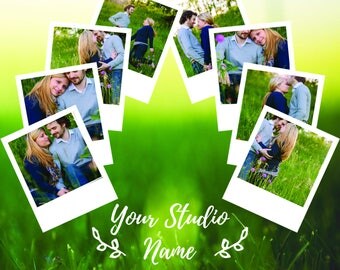 CD/DVD Cover/Label Design Template, Editable Layered PSD File, Photo Clipping Masks, For Photographer Photo Studio, Photoshop File