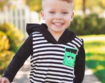 Halloween rompers, feltie patches or zombie fabric, choose style and size nb up to 5t. please read description before ordering