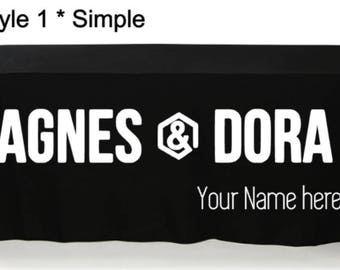 Agnes and Dora Event Table Cloth