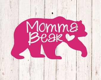 Mama Bear Decal, Yeti Cup Decal, Mama Bear Car Decal, Gifts for Mom, Rambler Decal, Mama Bear Vinyl Decal Sticker