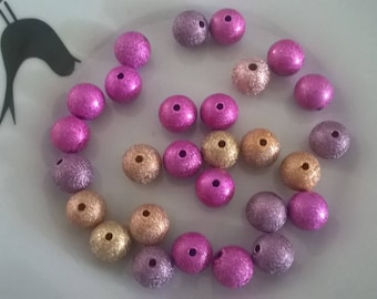 Set of 30 granitees and sparkly STARDUST beads