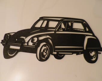 Plate teaches CITROEN DYANE painted iron