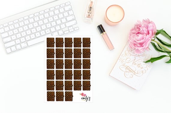 Louis Vuitton Planner Stickers from EmilysPaperie on Etsy Studio