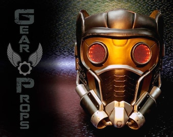 Star Lord Helmet. Guardians of the Galaxy. Finished piece / Raw Resin kit. Peter Quill. Chris Pratt. LED eyes.