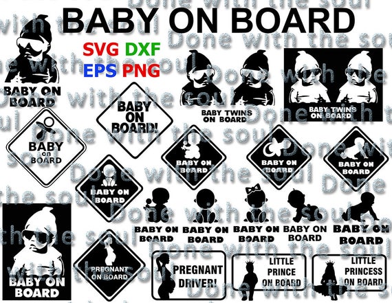 Download Baby on board sign Pregnancy decal Car decal baby Baby