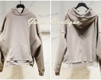 FOG Oversized Overlong Side Slit Paneled Essentials Men's Kanye Hybrid Yeezy Hoodie