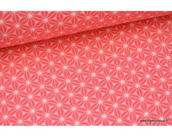 Tissu cretonne coton Fraise imprimé tendance japonaise x50cm