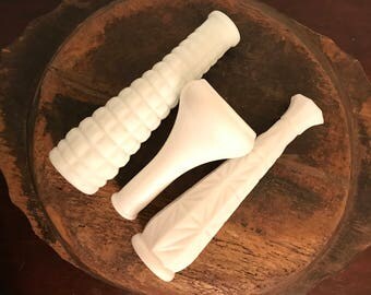 Vintage Milk Glass Bud Vases Set of 3 | Brody Co