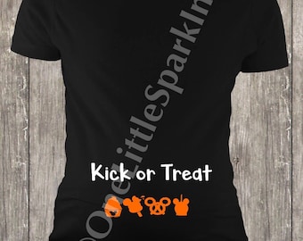 Disney halloween shirt disney halloween maternity disney pregnant disney maternity kick or treat disney baby