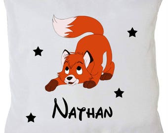 Custom Fox pillow + name
