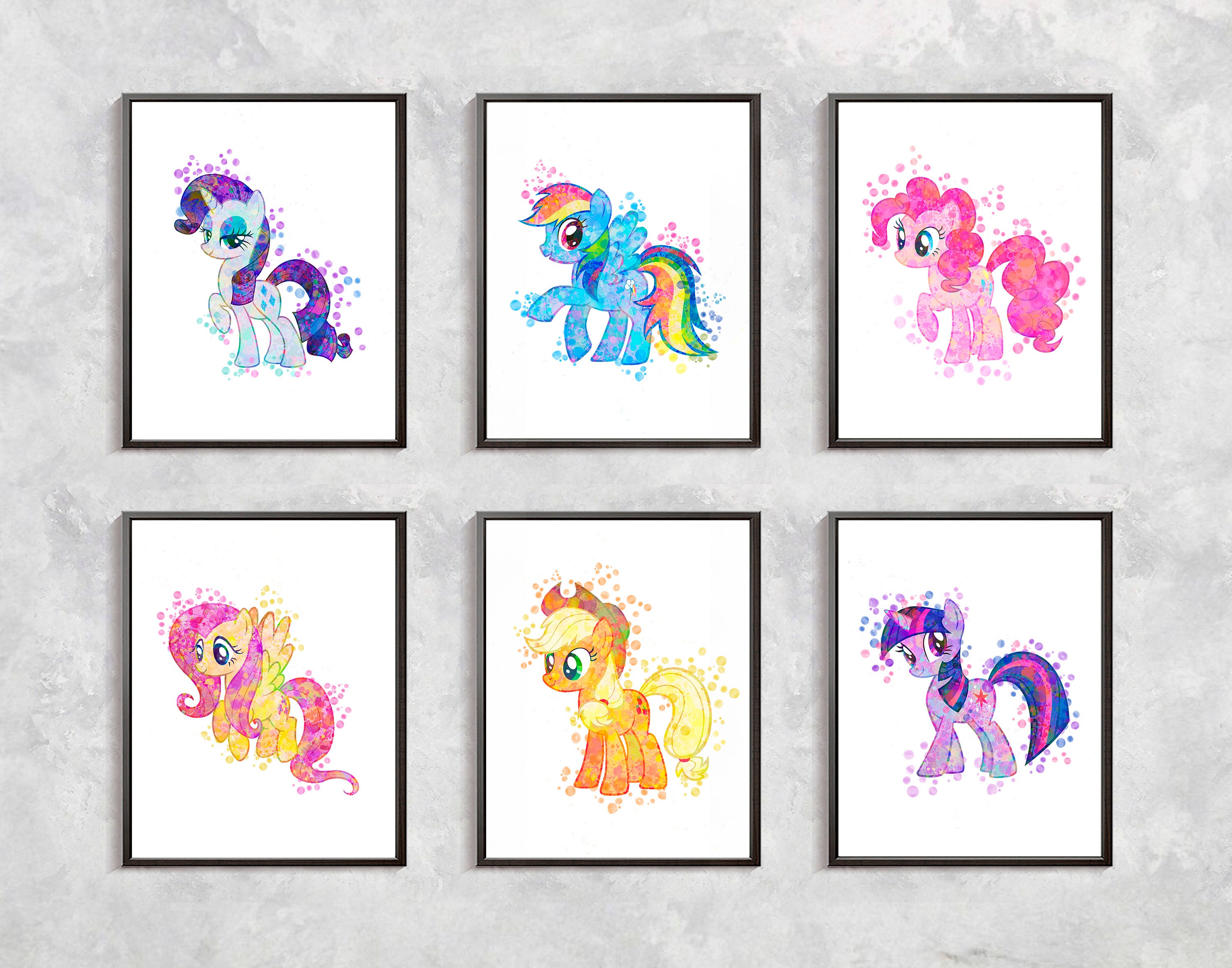 My Little Pony Print Pony Watercolor My Little Pony Art