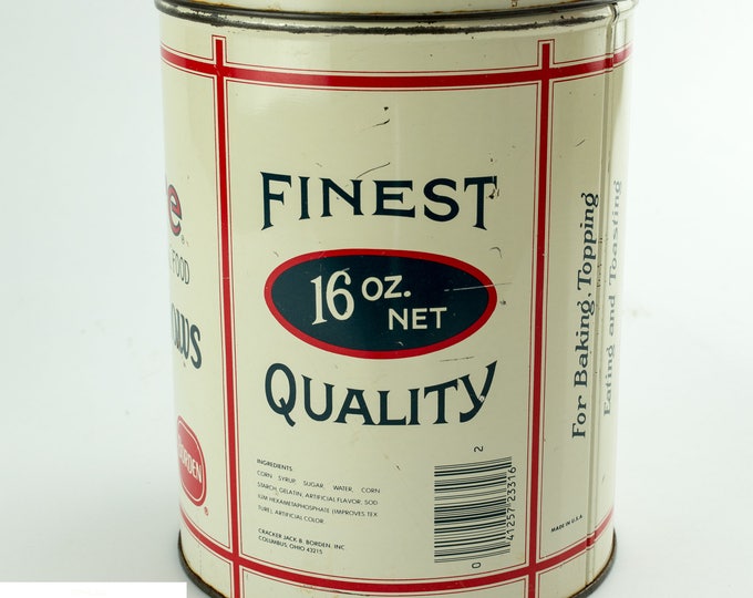 Vintage Tin Containers | Campfire Marshmallows Tin | Borden's Tin | Metal Storage Tins
