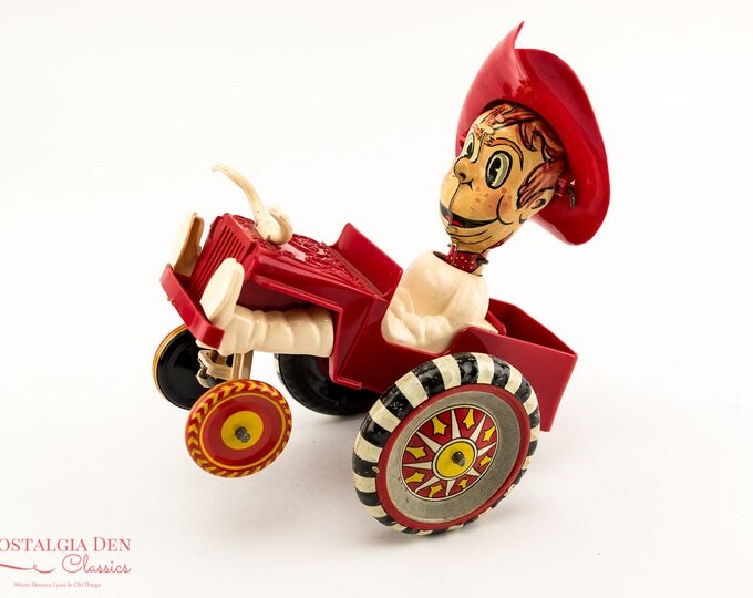 Vintage Marx Tin Toy | Sheriff Sam And His Whoopee Car | Marx Toy Car | Working Condition With Box