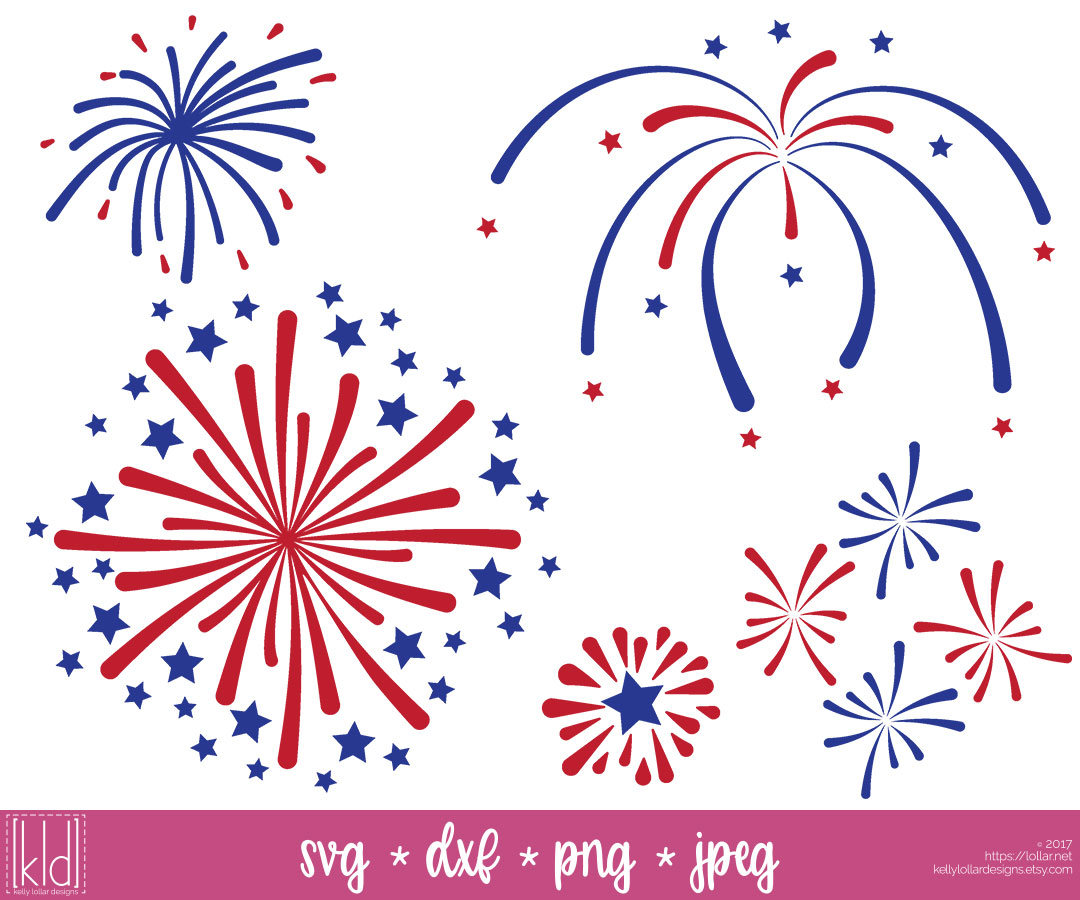 Download 5 Fireworks svg Firework svg Firework Cut File 4th of