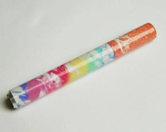 Rainbow Smoke Ribbon One Hitter Aluminum Tobacco Pipe 3 Inch Metal Chillum