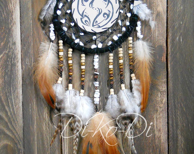 Dreamcatcher zodiac dreamcatcher Fish Boho dream catcher Zodiac necklace Dreamcatcher wall family zodiac personalized zodiac hippie dream