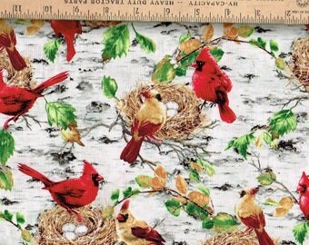 Cardinals,Nesting, Timeless Treasures