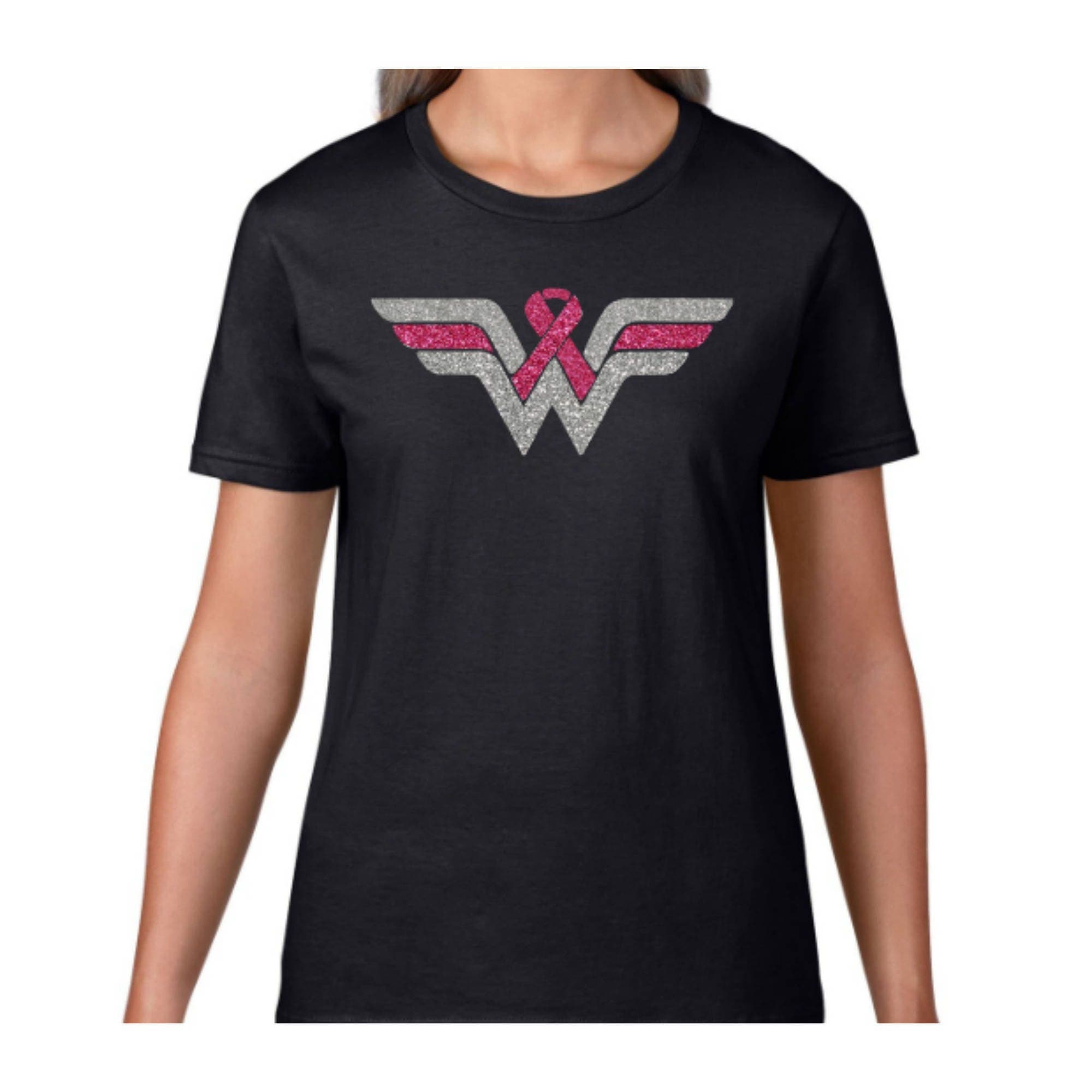 wonder woman breast cancer shirt