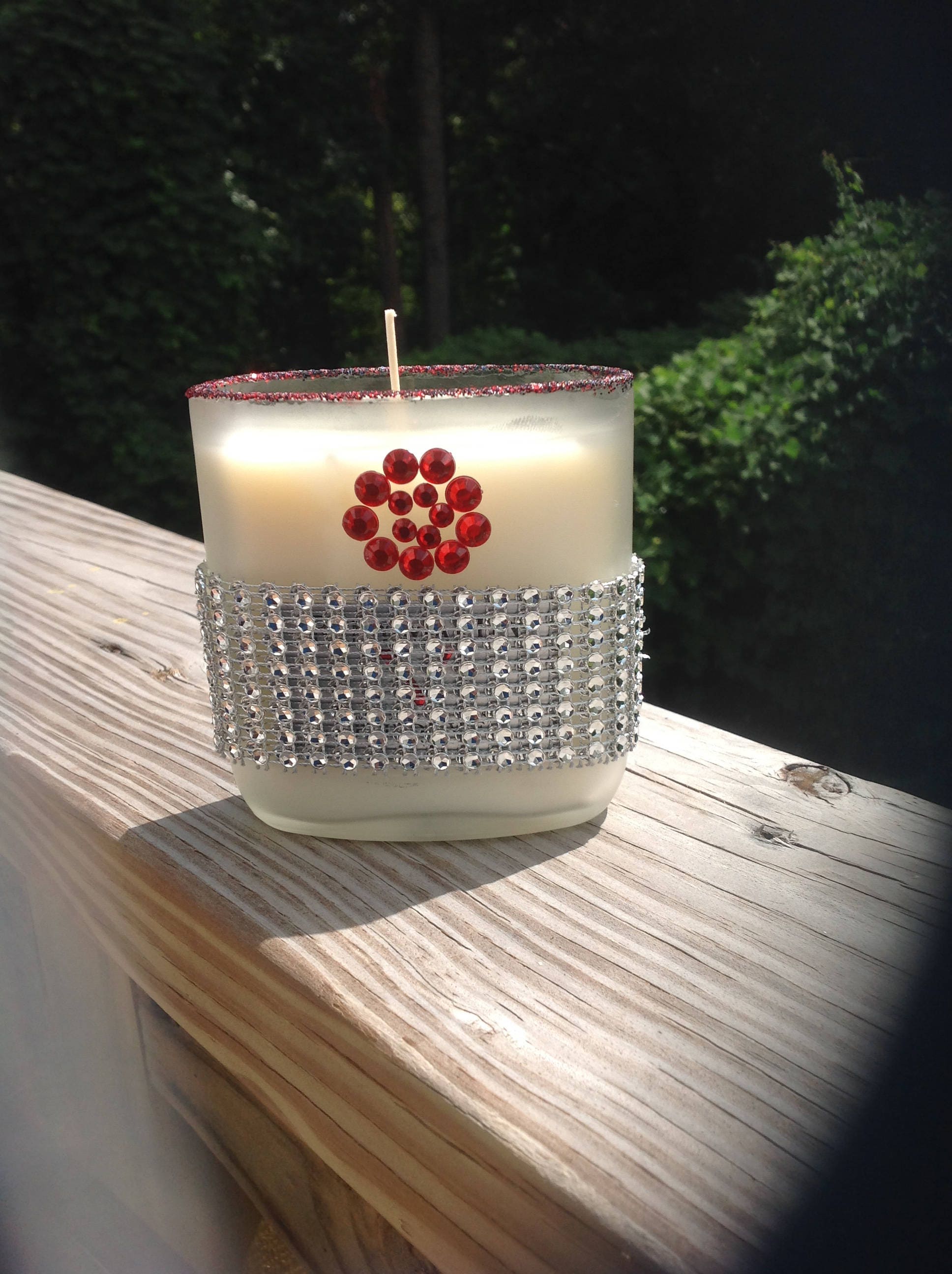 Frosted liquor bottle candles//Cognac Bottle Candles//Scented