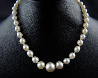 Collier de perles fines, Art Déco - Circa 1920 // Art Deco natural pearl necklace - Circa 1920