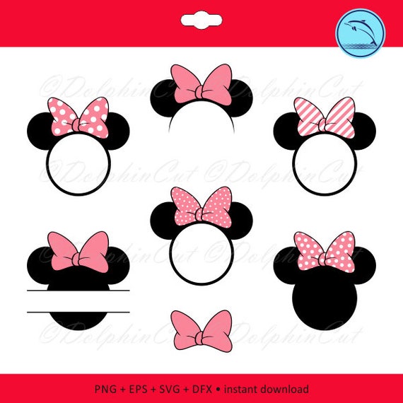 Download Minnie Mouse Monogram Disney silhouette, cutting, scrapbooking, Disney png, svg, dxf, eps vector ...