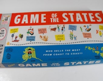 Game of the States Game by Milton Bradley 1960 (1185)