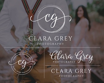 Business Logo Design, Photography Logo, Premade Logo, Blog Branding Kit Design, Mini Branding, Calligraphy Logo, Blog Header, Initials Logo