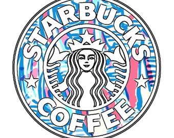 Starbucks Lilly Pulitzer Vinyl Decal Sticker *waterproof*