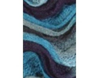1 ball of yarn to scarf CAN CAN LAMMY TURQUOISE Ribbon