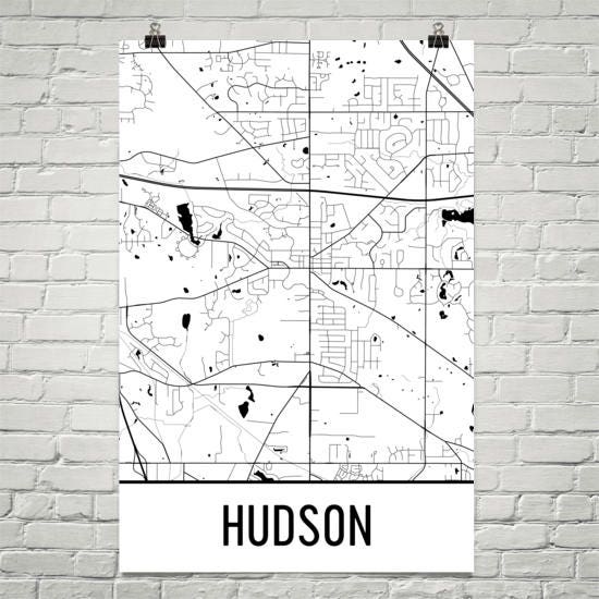 Hudson Ohio Map Hudson OH Art Hudson Print Hudson Poster   Il Fullxfull.1285859315 Oa45 