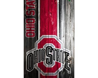Please Read The Item Details - CUSTOM VINYL Cornhole Boards DECAL Ohio State Wood Bag Game Sticker