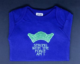 Baby Yoda Embroidered Onesie