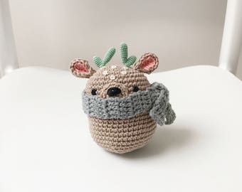 DEER crochet amigurumi, crochet deer, amigurumi deer, deer baby toy, deer baby gift, deer kids toy, deer birthday gift, deer nursery decor