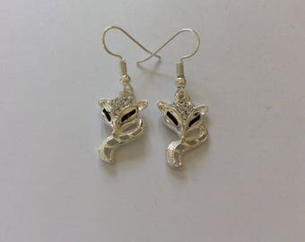Rhinestone fox earrings / rhinestone jewellery / fox jewellery / wildlife jewellery / animal jewellery / animal lover gift