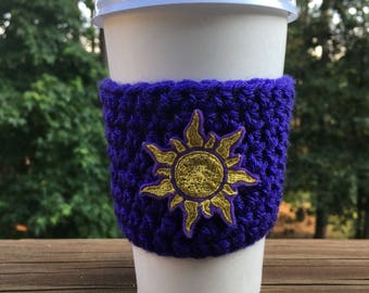 Tangled Inspired Sun Crochet Coffee Cozy