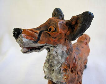 Ceramic fox | Etsy