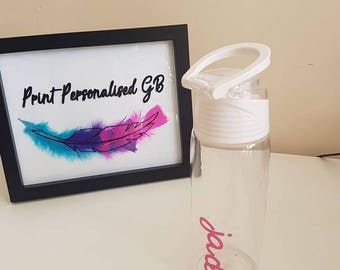 Personalised Water Bottle - Love island style - Summer - Gift - Unique - Sports - Drinks - 700ml