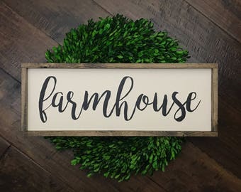 Farmhouse Sign // Wood Framed Sign // Farmhouse Decor // Farmhouse Style // Rustic Home Decor // Farmhouse Home Decor // Gallery Wall