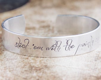 Stick 'Em With The Pointy End / Game Of Thrones Jewelry / Game Of Thrones Gift / Arya Stark / Jon Snow / Game Of Thrones Bracelet